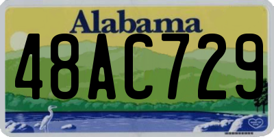 AL license plate 48AC729