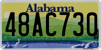 AL license plate 48AC730