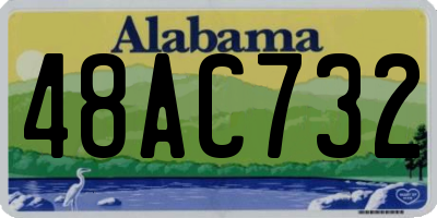 AL license plate 48AC732