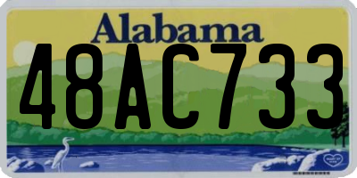 AL license plate 48AC733
