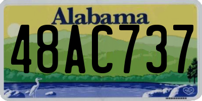 AL license plate 48AC737