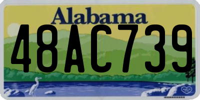 AL license plate 48AC739