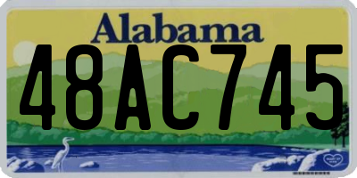 AL license plate 48AC745