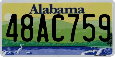 AL license plate 48AC759