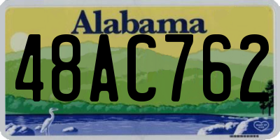 AL license plate 48AC762
