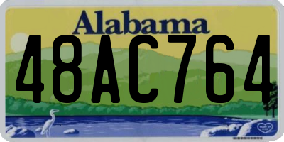 AL license plate 48AC764