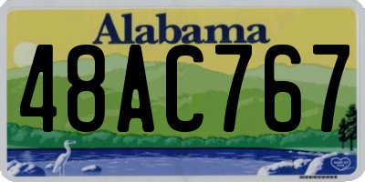 AL license plate 48AC767