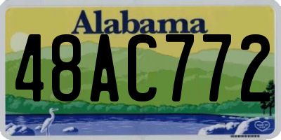 AL license plate 48AC772