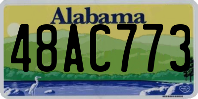 AL license plate 48AC773