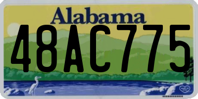 AL license plate 48AC775