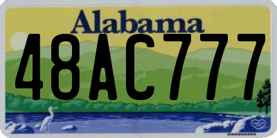 AL license plate 48AC777