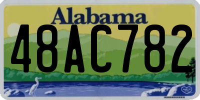 AL license plate 48AC782
