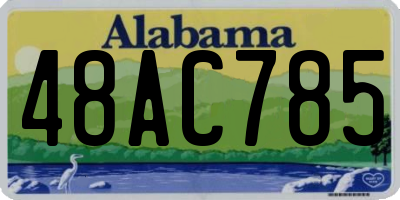 AL license plate 48AC785