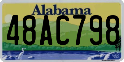 AL license plate 48AC798