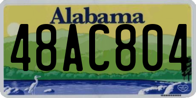 AL license plate 48AC804