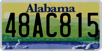 AL license plate 48AC815