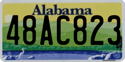 AL license plate 48AC823