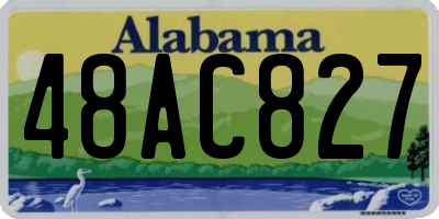 AL license plate 48AC827