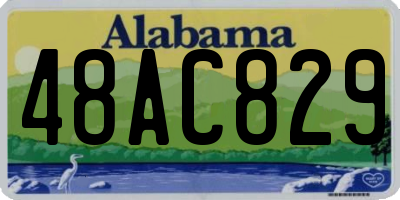 AL license plate 48AC829