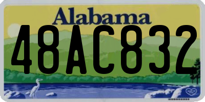 AL license plate 48AC832