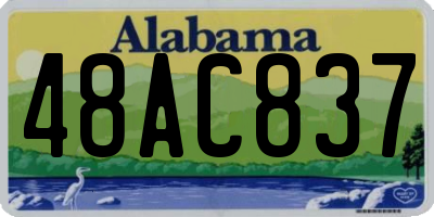AL license plate 48AC837