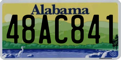 AL license plate 48AC841