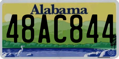 AL license plate 48AC844