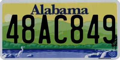 AL license plate 48AC849