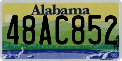AL license plate 48AC852