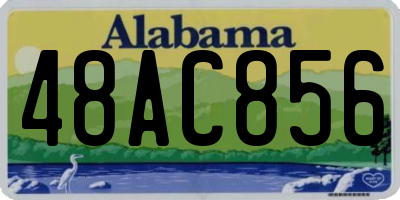 AL license plate 48AC856