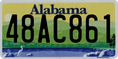 AL license plate 48AC861