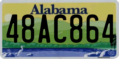 AL license plate 48AC864