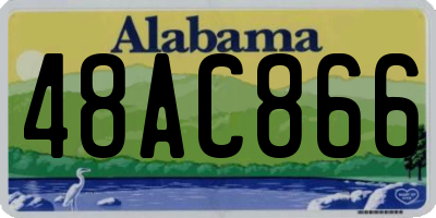 AL license plate 48AC866