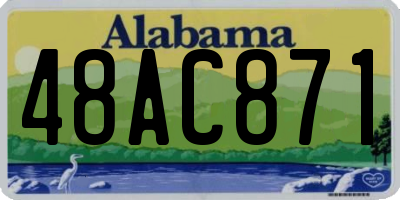 AL license plate 48AC871