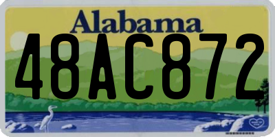 AL license plate 48AC872