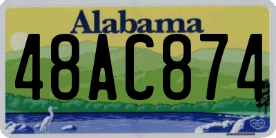 AL license plate 48AC874