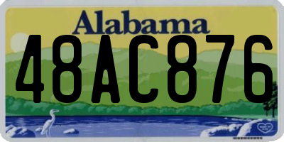 AL license plate 48AC876