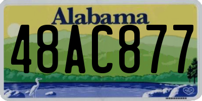 AL license plate 48AC877