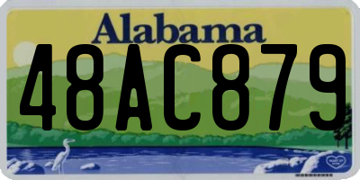 AL license plate 48AC879