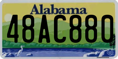 AL license plate 48AC880