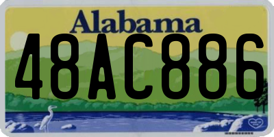 AL license plate 48AC886