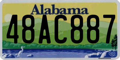 AL license plate 48AC887