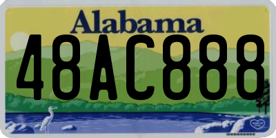 AL license plate 48AC888