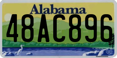 AL license plate 48AC896