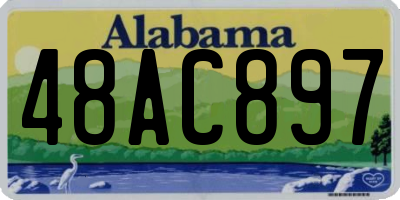 AL license plate 48AC897
