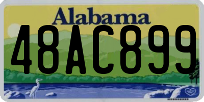 AL license plate 48AC899