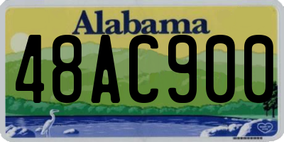 AL license plate 48AC900