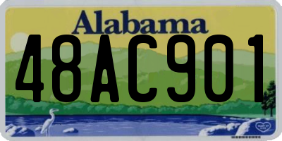 AL license plate 48AC901