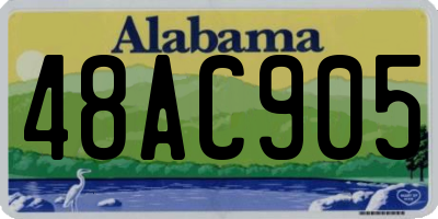 AL license plate 48AC905