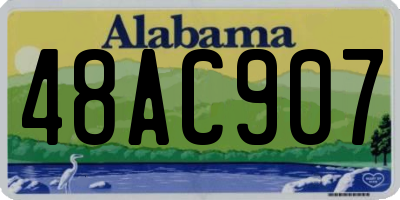 AL license plate 48AC907